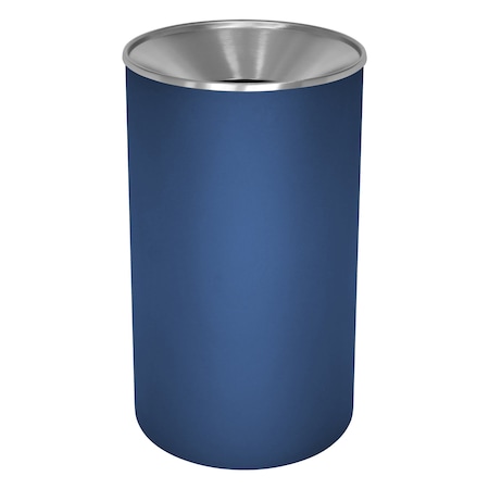 Ex-Cell Kaiser 33-Gal. Powder Coated Receptacle - Steel, Indigo WR-33F INGX